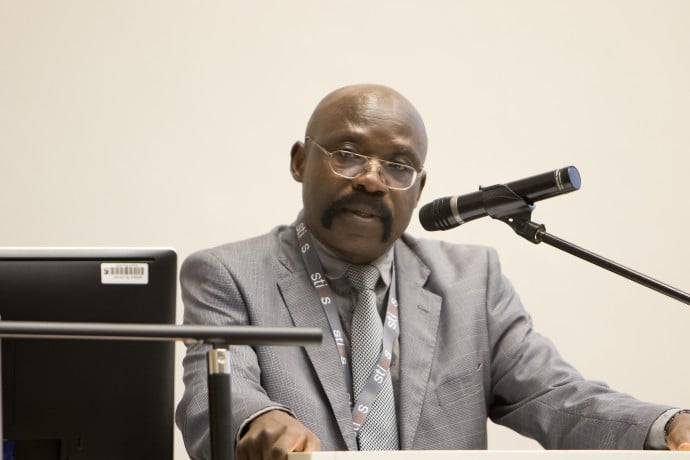 STIAS Fellow Charles Fombad during the opening session of the SASCA Seminar on 19 September 2017