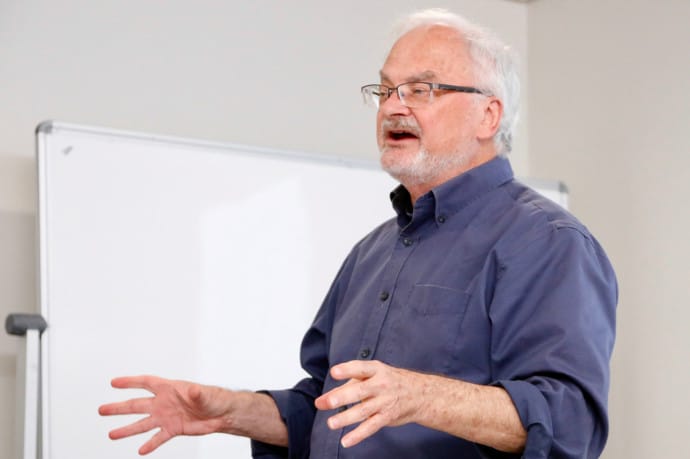 STIAS fellow Martin Murray during her seminar presentation on 25 April 2019