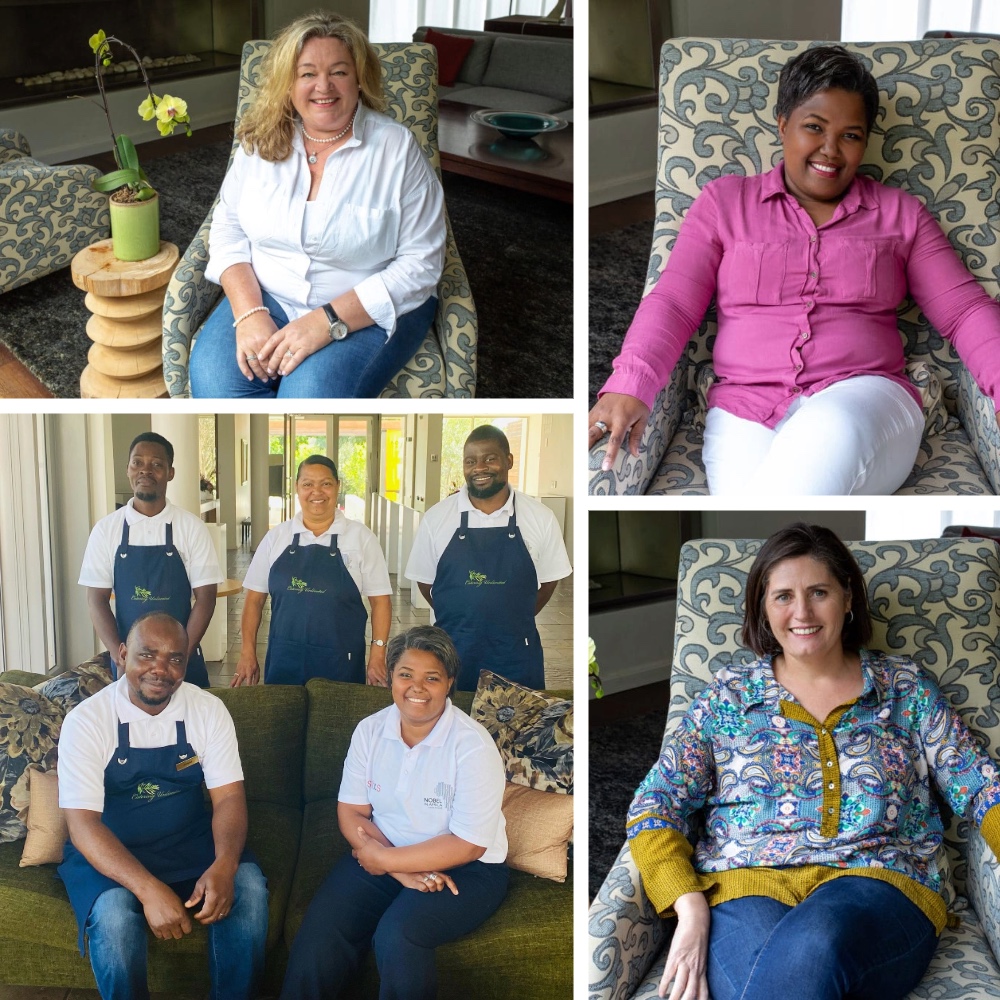 A collage of the Catering Unlimited team