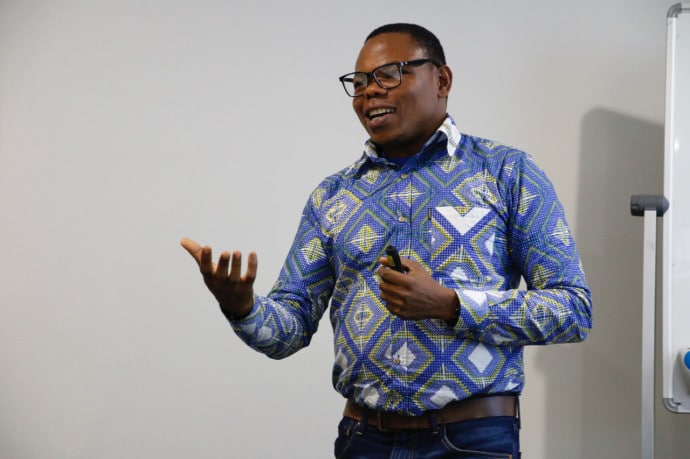 Iso Lomso STIAS fellow John Ganle during his seminar on 25 July 2019