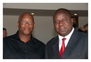 Aubrey Matshiqi and Tito Mboweni at STIAS.