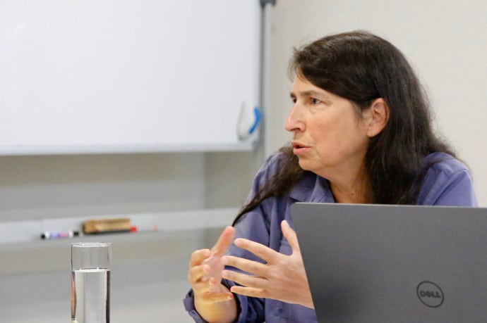 STIAS fellow Jody Heymann during the seminar presentation on 9 May 2019