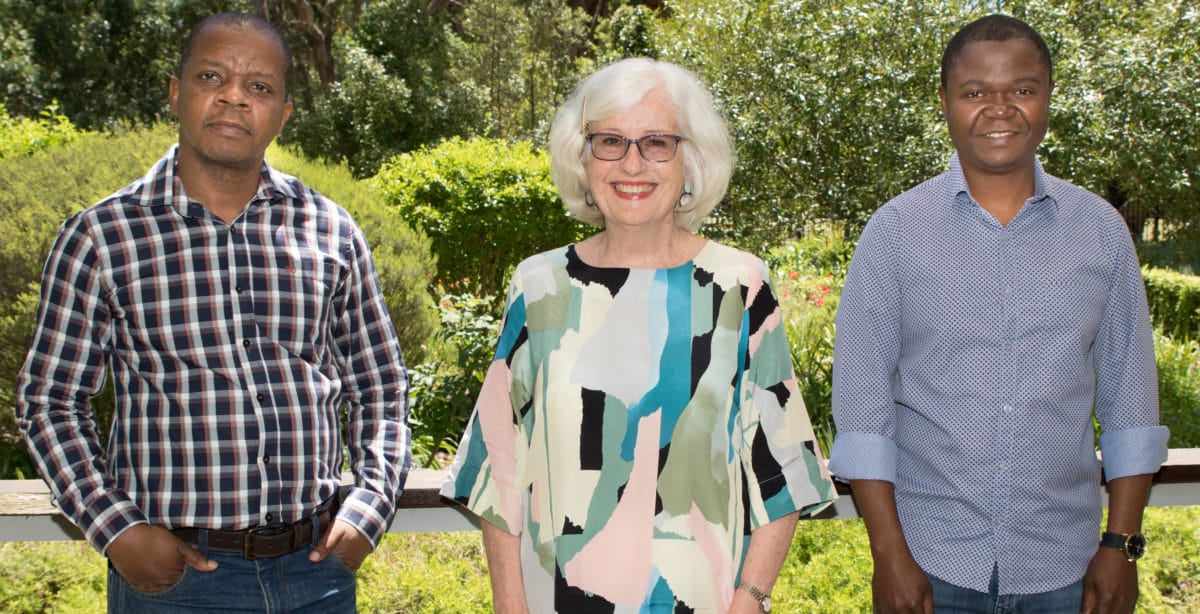STIAS Visiting Scholars Irikidzayi Manase, Cheryl Stobie and Thabisani Ndlovu