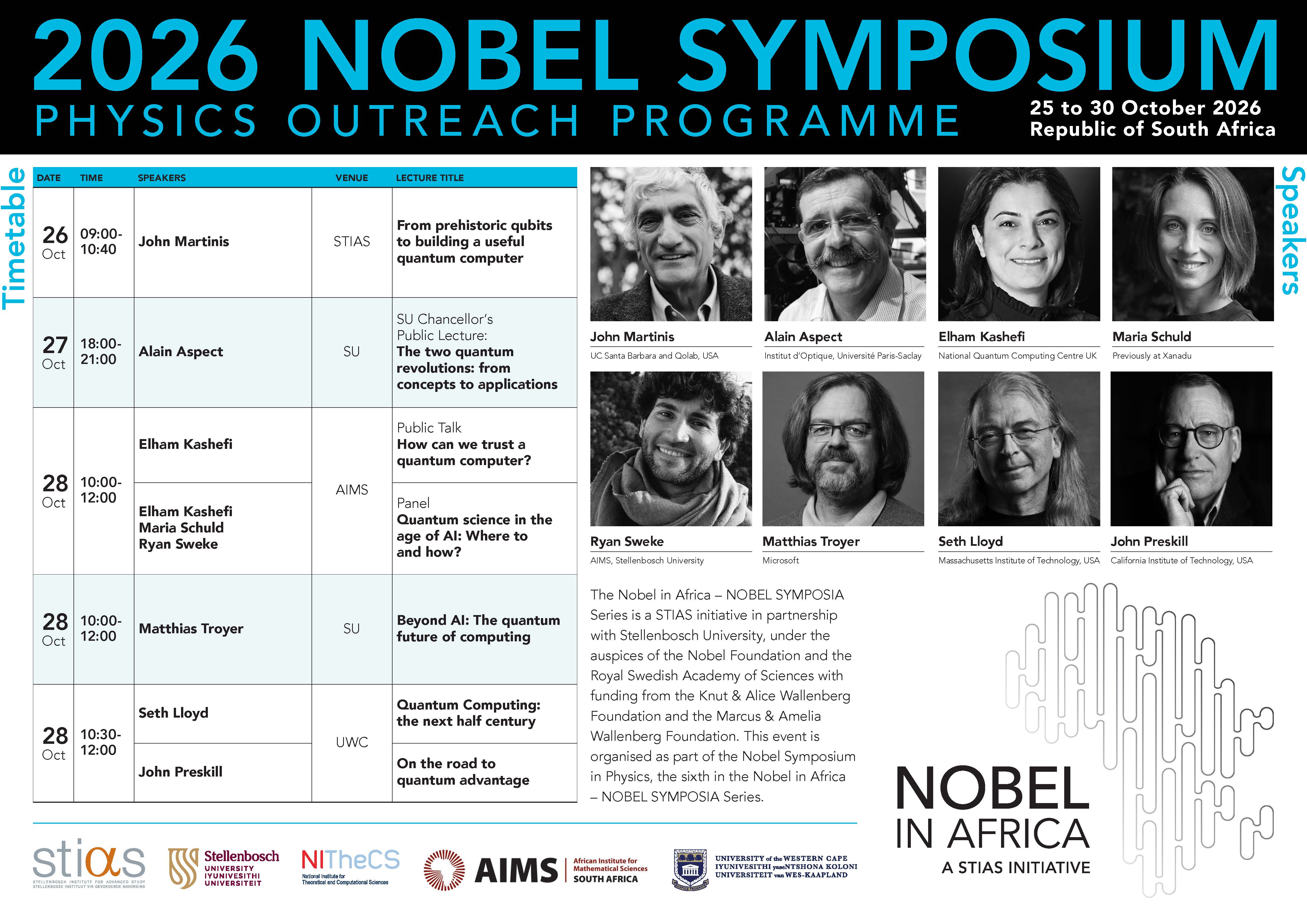 Photo of OUTREACH SESSIONS: Nobel Symposium in Physics