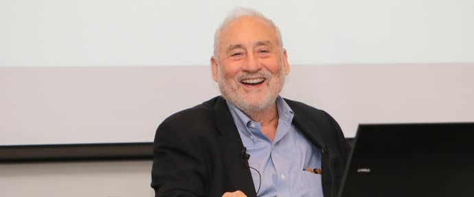 STIAS Fellow professor Joseph Stiglitz of Columbia University during his STIAS public lecture on 14 November 2017