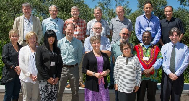 Participants in the Mental Health Workshop at STIAS photographed on 19 November 2013:<br />From left to right - <strong>Front row:</strong> Soraya Seedat, Maud Olofsson and Marian Jacobs. <strong>Middle row:</strong> Lou-Mari Kruger, Marie Hasselberg, Crick Lund, Stig Wall, Leslie Swartz, David Ndetei and Dan Stein. <strong>Back row:</strong> Hendrik Geyer, Johann Groenewald, Lars Jacobsson, Rolf Olofsson, Mark Tomlinson, Ashraf Kagee and Abdallah Daar. <strong>Absent:</strong> Yomi Esan, Keymanthri Moodley, Rene Nassen and Lize Weich.