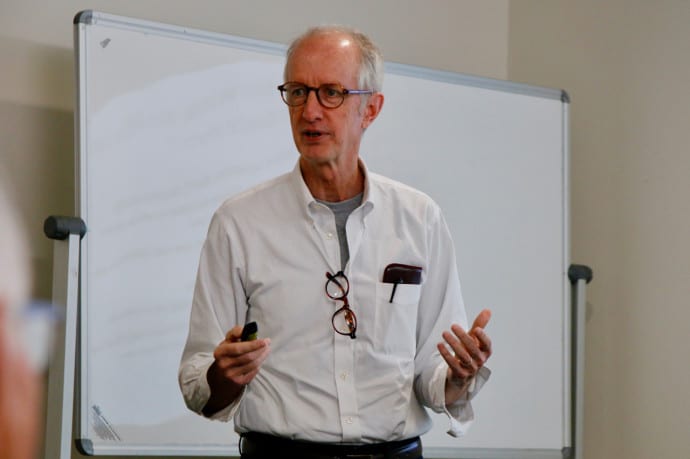 STIAS fellow Ben Ross Schneider during his seminar presentation on 17 April 2019