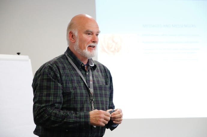 STIAS Fellow Andrew Macnab during the DOHaD group's presentation on 16 November 2017